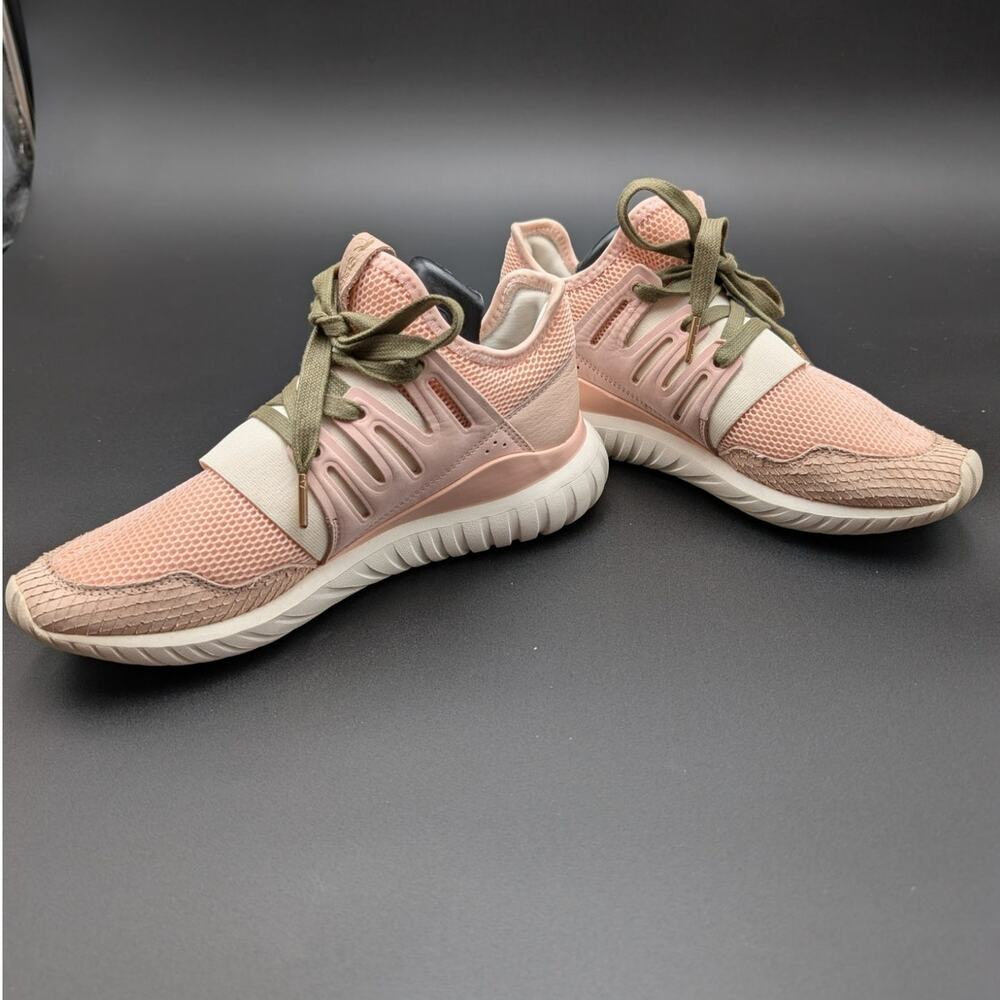 Adidas Tubular Shoes Womens 8 M Blush Pink Athletic Sneakers BA7379 Running - Picture 11 of 12